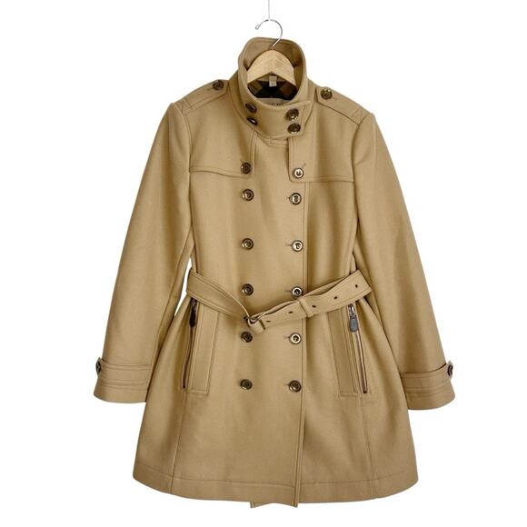BURBERRY Daylesmoore Double Breasted Virgin Wool Cashmere Camel Coat - Picture 5 of 14